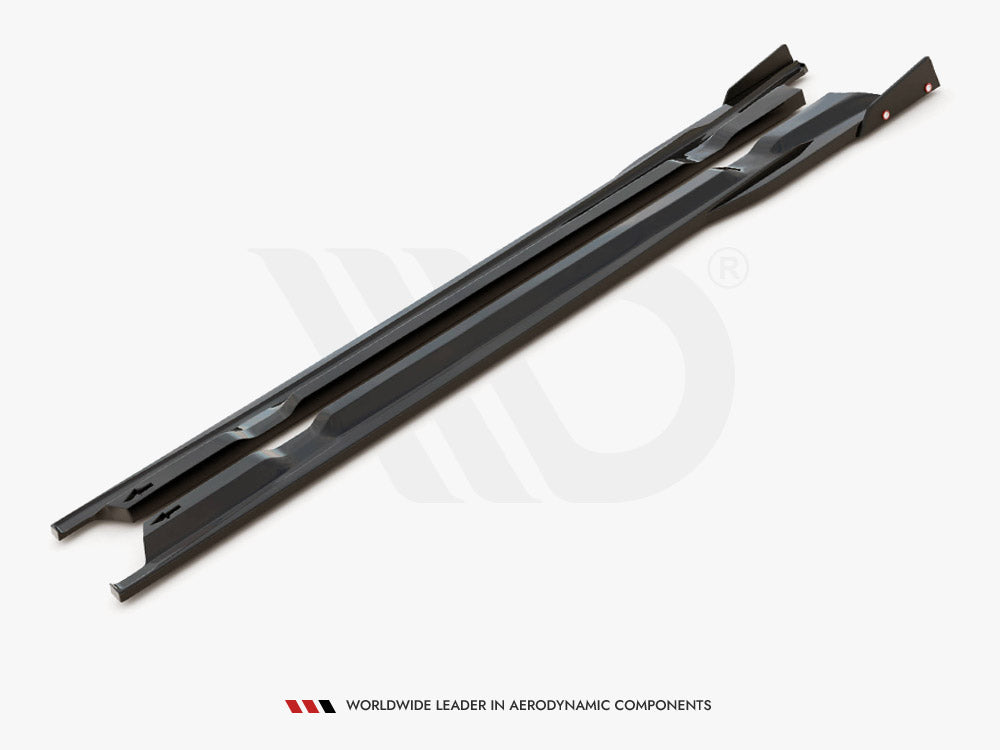 Maxton Design Side Skirts Diffusers + Flaps Nissan GTR R35 1st Facelift