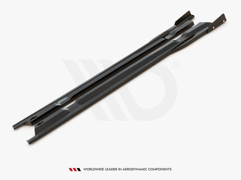 Maxton Design Side Skirts Diffusers + Flaps Nissan GTR R35 1st Facelift