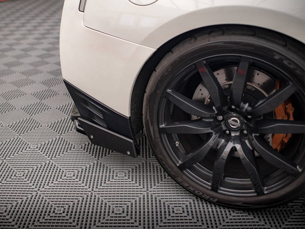 Maxton Design Rear Splitter + Flaps Nissan GTR R35 1st Facelift