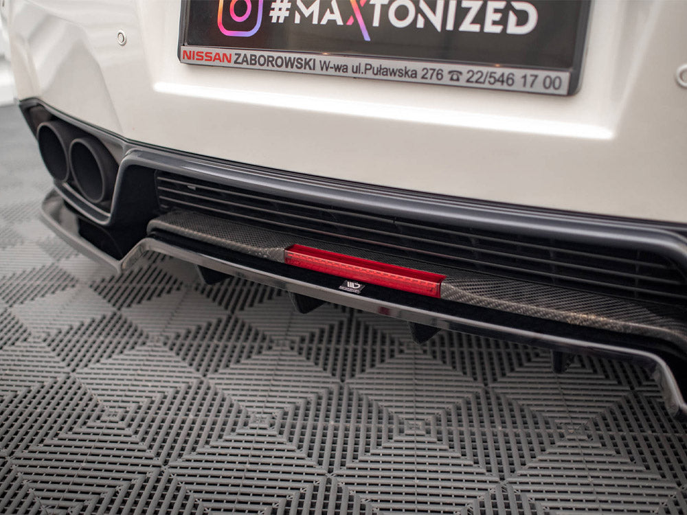 Maxton Design Rear Splitter + Flaps Nissan GTR R35 1st Facelift