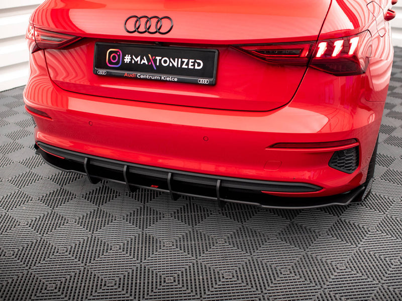 Maxton Design Street PRO Rear Valance + Flaps Audi A3 Sportback 8Y