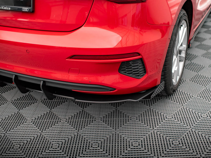 Maxton Design Street PRO Rear Valance + Flaps Audi A3 Sportback 8Y