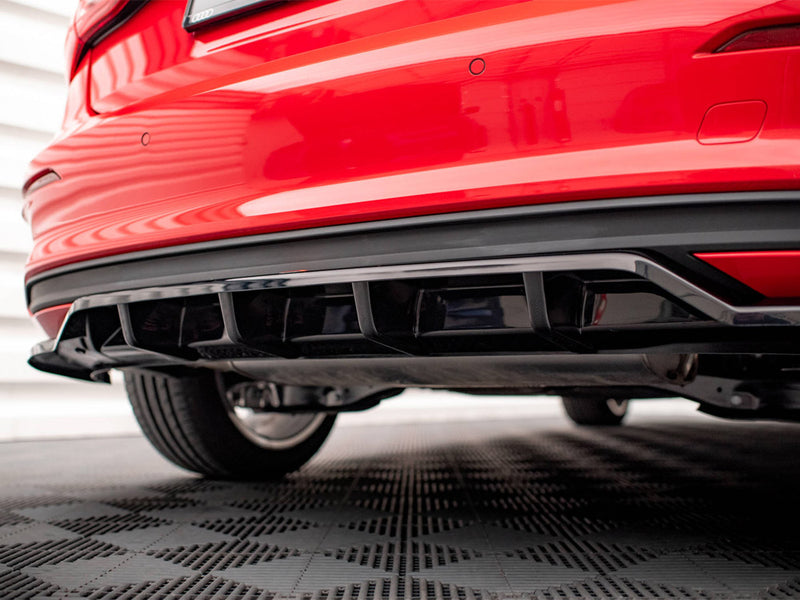 Maxton Design Central Rear Splitter (Vertical Bars) Audi A3 Sportback 8Y