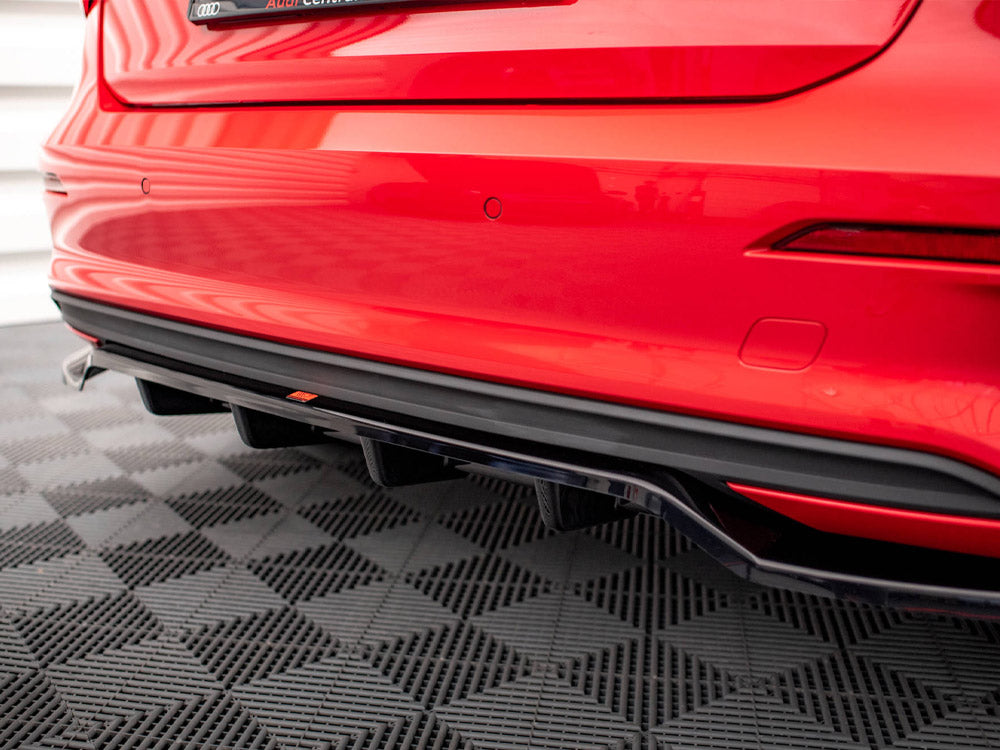 Maxton Design Central Rear Splitter (Vertical Bars) Audi A3 Sportback 8Y