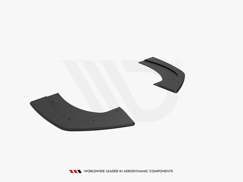 Maxton Design Street Pro Rear Side Splitters Hyundai I30 N Fastback Mk3 Facelift - Black-Red