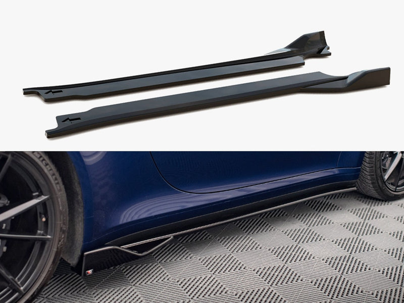 Maxton Design Side Skirts Diffusers V.2 Porsche 911 Carrera Aero / Carrera GTS 992
