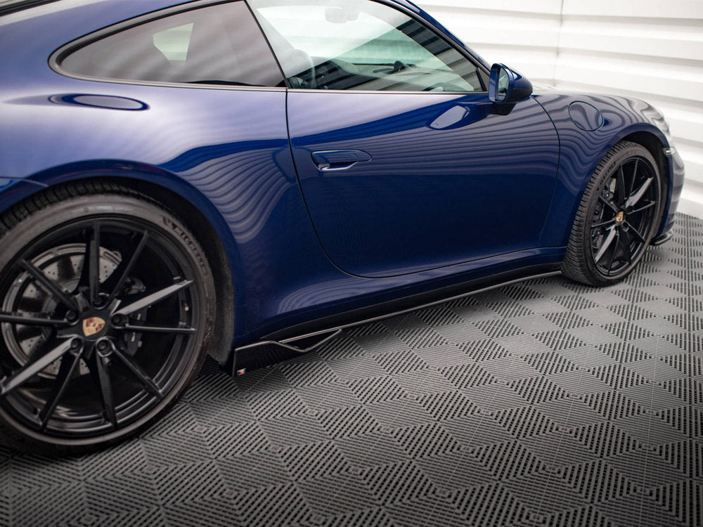 Maxton Design Side Skirts Diffusers V.2 Porsche 911 Carrera Aero / Carrera GTS 992
