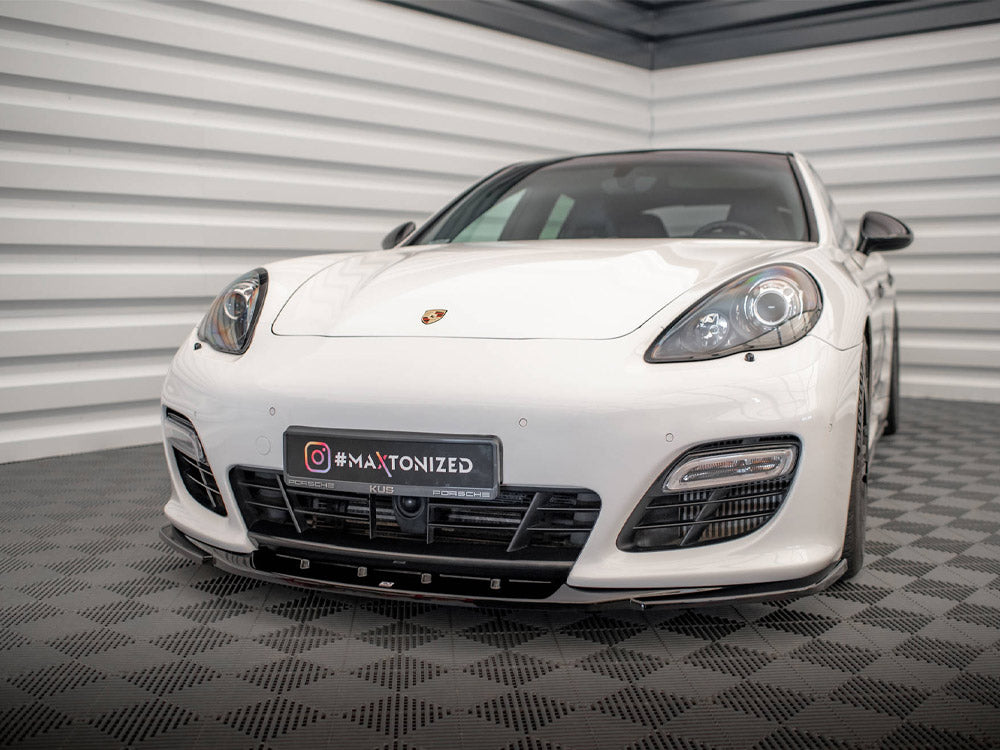 Maxton Design Front Splitter V.2 Porsche Panamera Turbo Sport Design Package 970