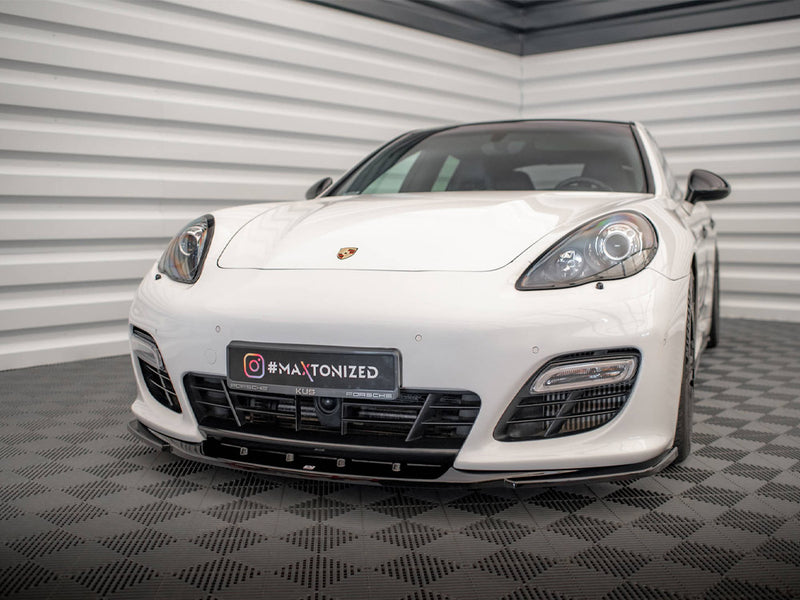 Maxton Design Front Splitter V.2 Porsche Panamera Turbo Sport Design Package 970