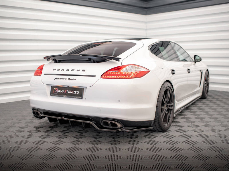 Maxton Design Rear Splitter (Vertical Bars) Porsche Panamera Turbo 970