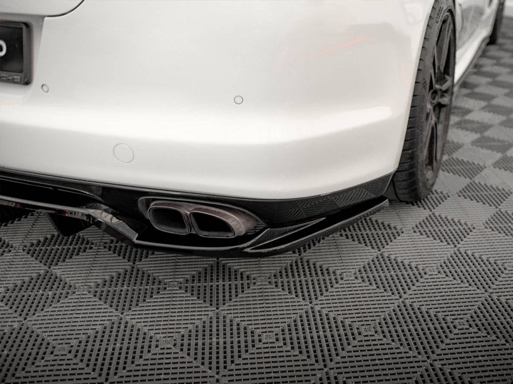 Maxton Design Rear Splitter (Vertical Bars) Porsche Panamera Turbo 970