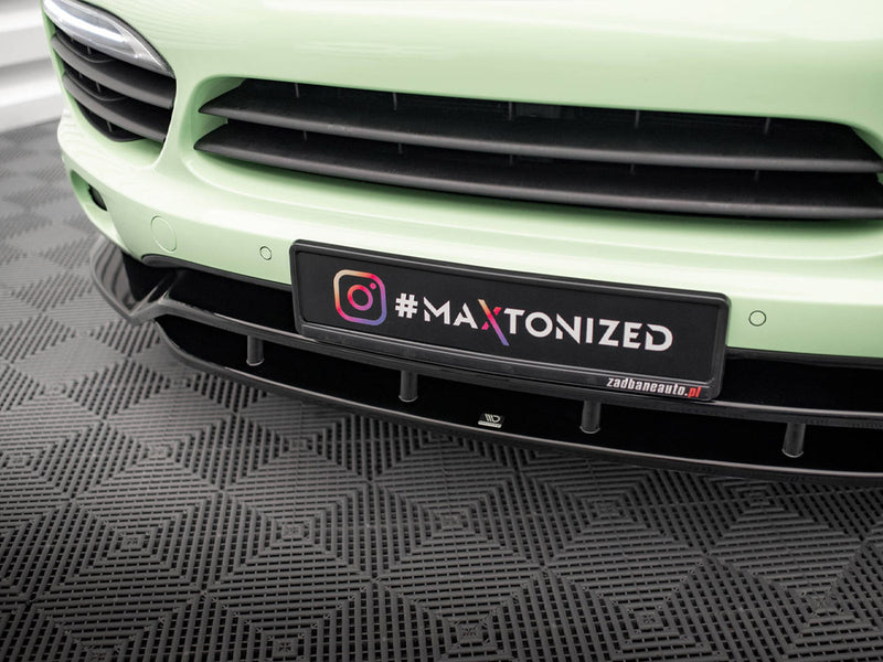 Maxton Design Front Splitter Porsche Cayenne Mk2