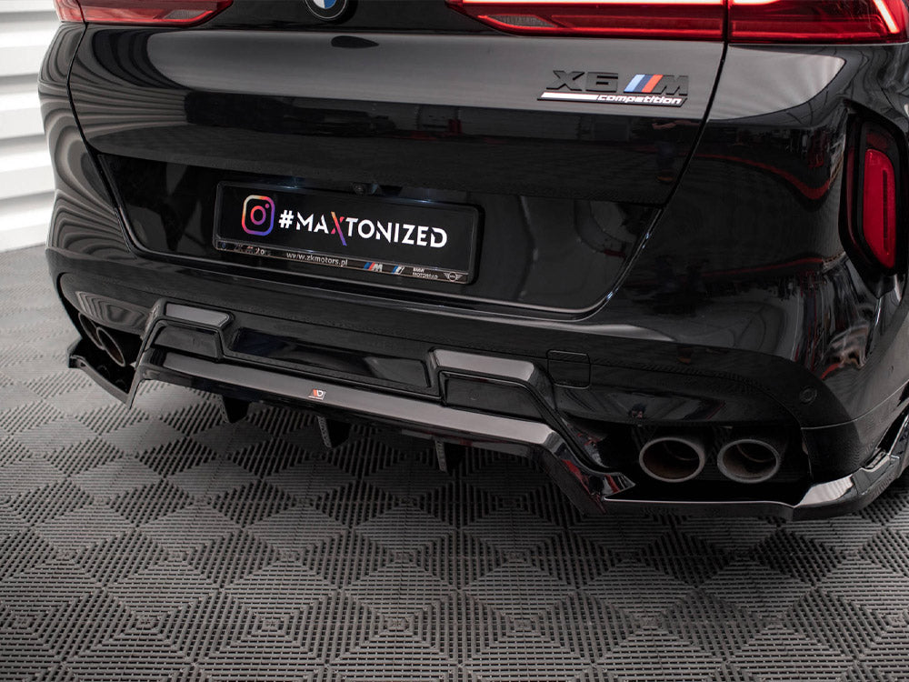 Maxton Design Central Rear Splitter (Vertical Bars) BMW X6 M F96