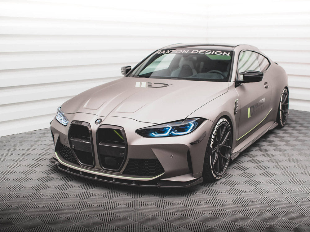 Maxton Design Carbon Fiber Front Splitter V.1 BMW M4 G82 / G82 Facelift