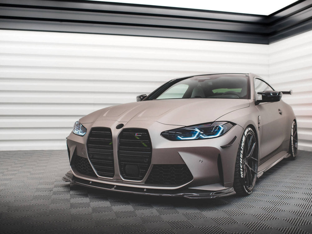 Maxton Design Carbon Fiber Front Splitter V.2 BMW M4 G82 / G82 Facelift
