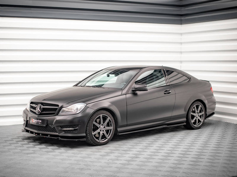 Maxton Design Side Skirts Diffusers Mercedes-Benz C Coupe / Sedan / Estate AMG-Line C204 / W204 Facelift / S204 Facelift