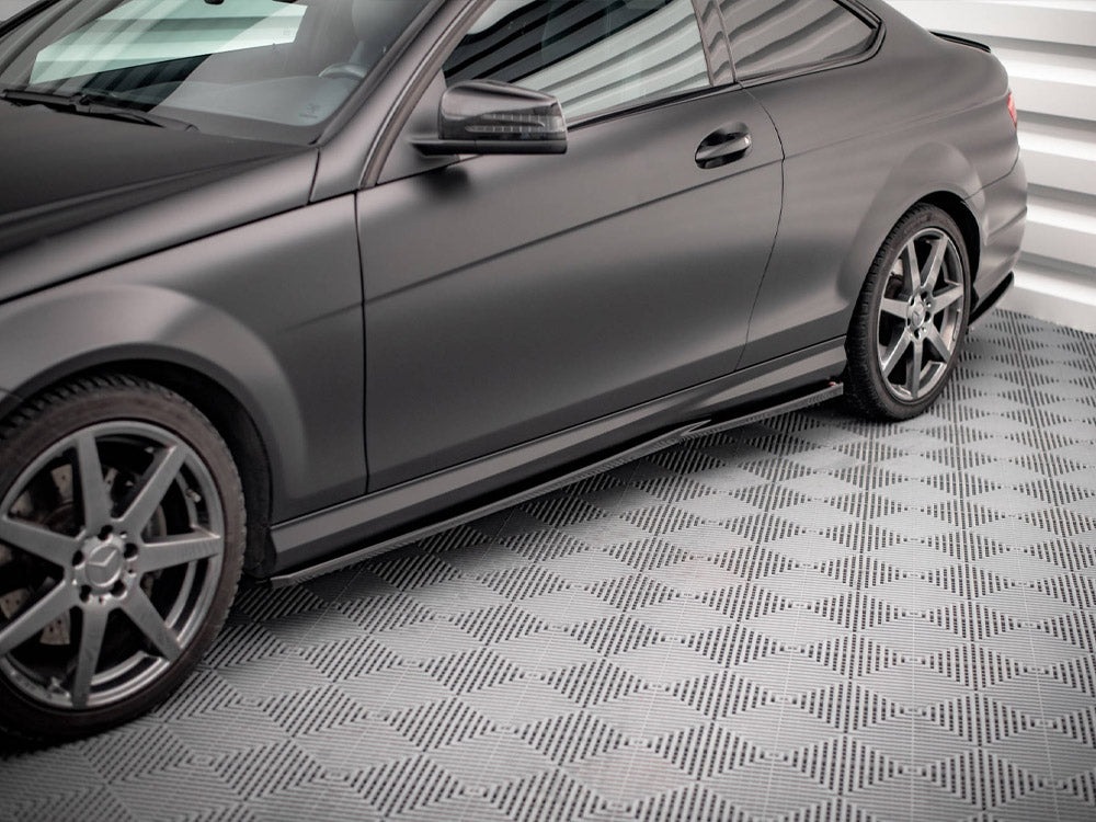 Maxton Design Side Skirts Diffusers Mercedes-Benz C Coupe / Sedan / Estate AMG-Line C204 / W204 Facelift / S204 Facelift