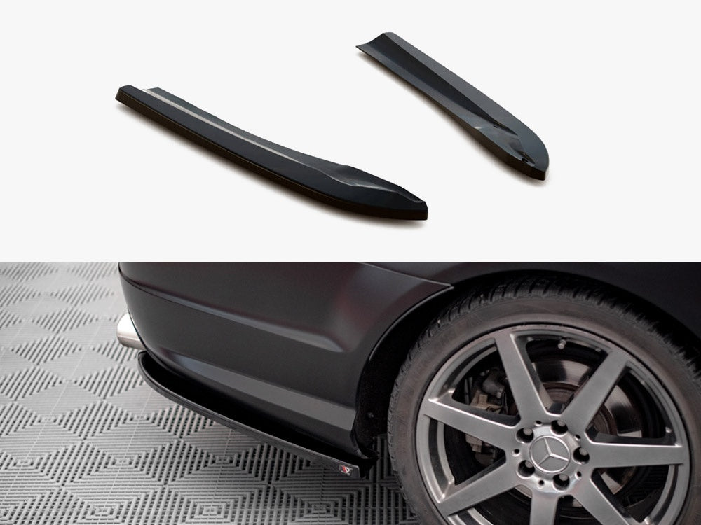 Maxton Design Rear Side Splitters Mercedes-Benz C Coupe / Sedan / Estate AMG-Line C204 / W204 Facelift / S204 Facelift
