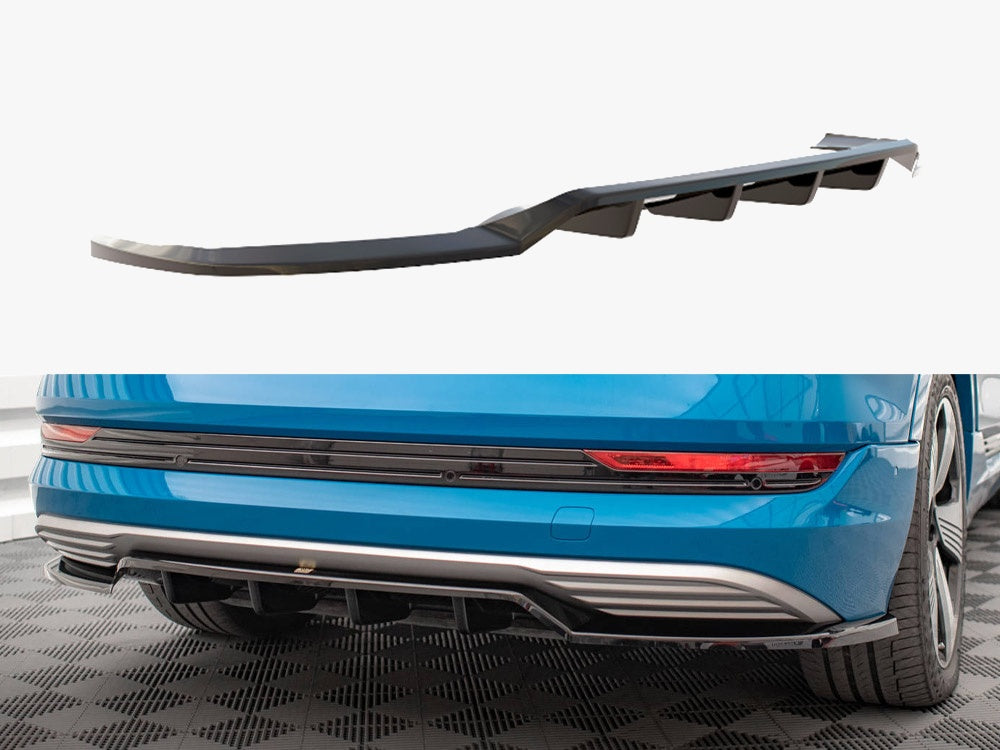 Maxton Design Central Rear Splitter (Vertical Bars) Audi e-Tron