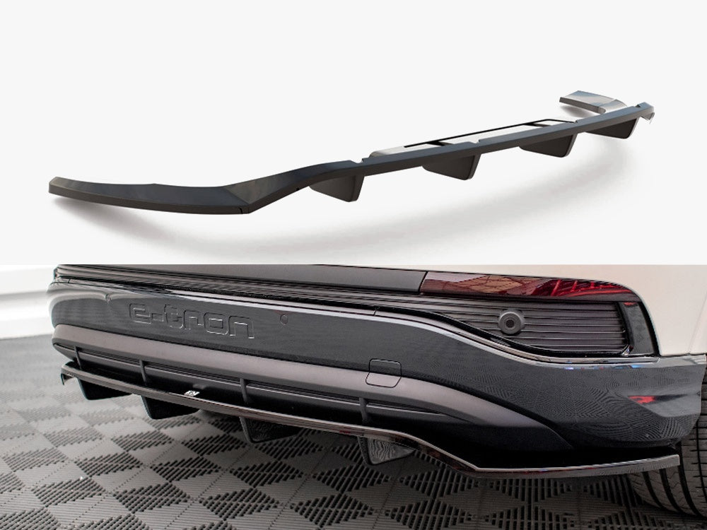 Maxton Design Central Rear Splitter (Vertical Bars) Audi Q4 e-Tron Sportback Mk1