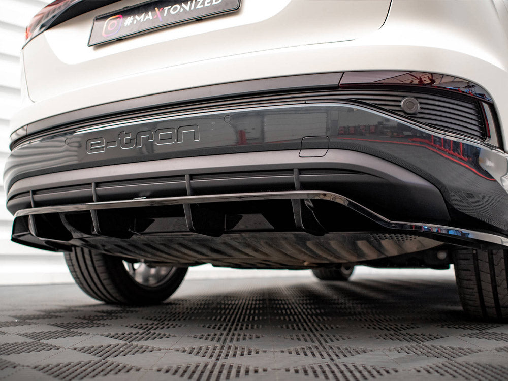 Maxton Design Central Rear Splitter (Vertical Bars) Audi Q4 e-Tron Sportback Mk1