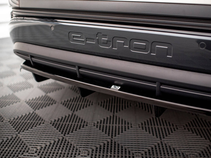Maxton Design Central Rear Splitter (Vertical Bars) Audi Q4 e-Tron Sportback Mk1