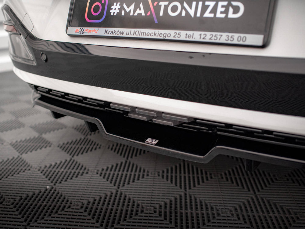 Maxton Design Central Rear Splitter (Vertical Bars) Kia EV6 GT-Line Mk1