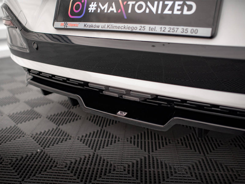 Maxton Design Central Rear Splitter (Vertical Bars) Kia EV6 GT-Line Mk1