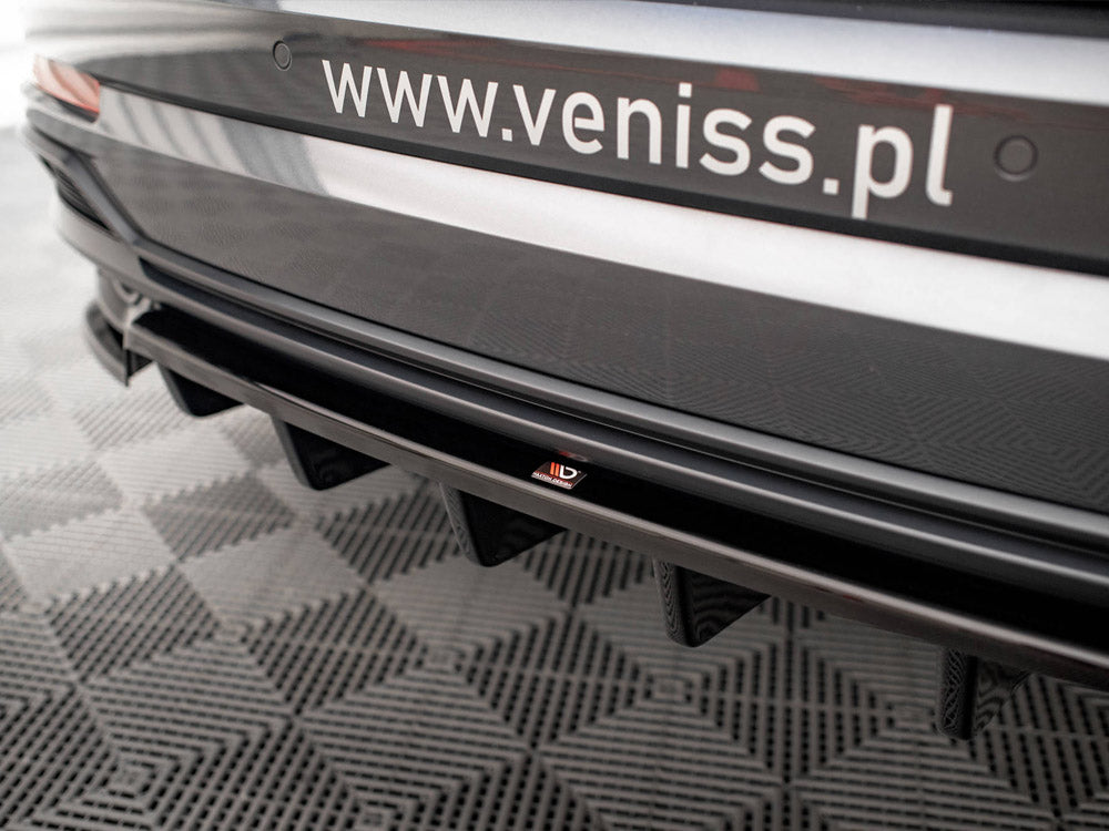 Maxton Design Rear Splitter (Vertical Bars) Audi Q3 S-Line SUV F3