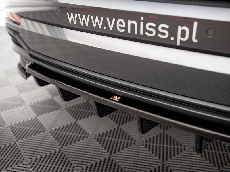 Maxton Design Rear Splitter (Vertical Bars) Audi Q3 S-Line SUV F3