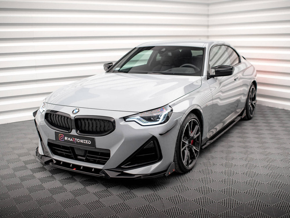 Maxton Design Front Splitter V.2 + Flaps BMW 2 Coupe M-Pack / M240i G42
