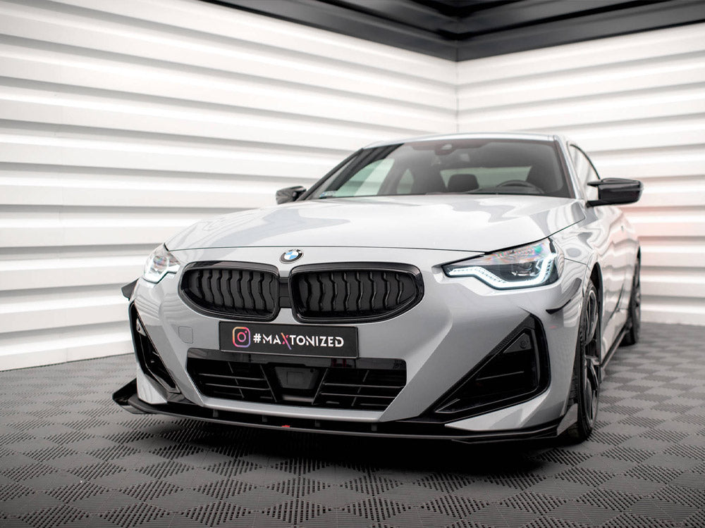 Maxton Design Street PRO Front Splitter + Flaps BMW 2 Coupe M-Pack / M240i G42
