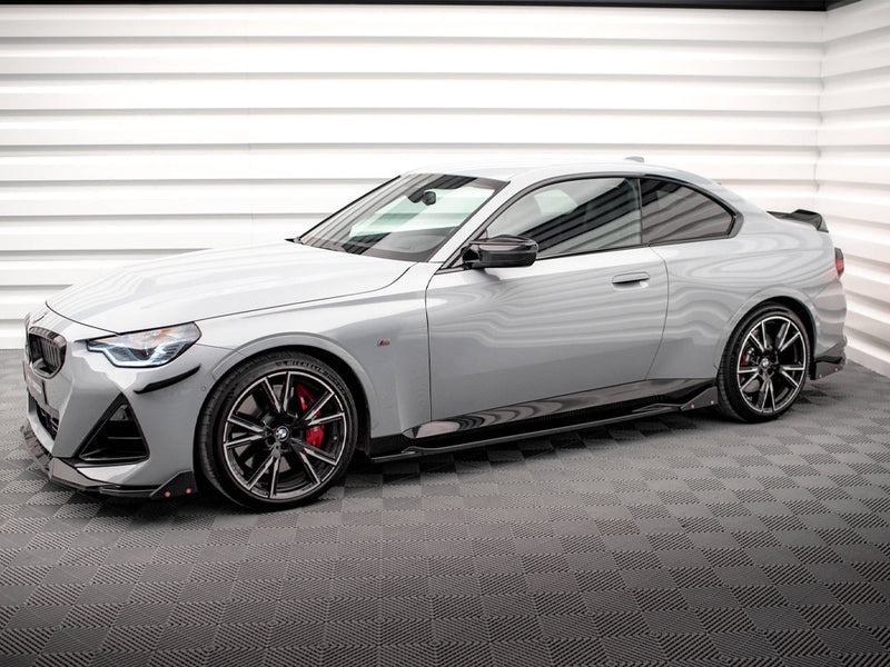 Maxton Design Side Skirts Diffusers V.2 + Flaps BMW 2 Coupe M-Pack / M240i G42