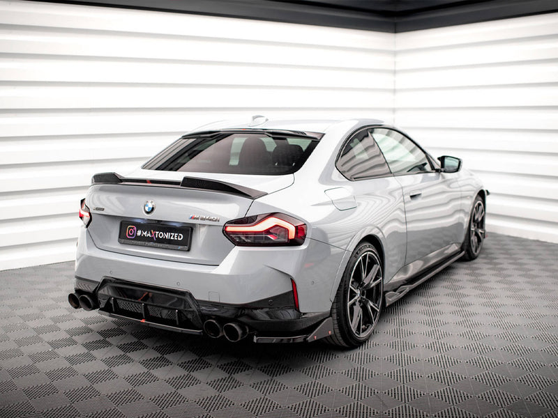 Maxton Design Rear Side Splitters V.2 + Flaps BMW 2 Coupe M240i G42