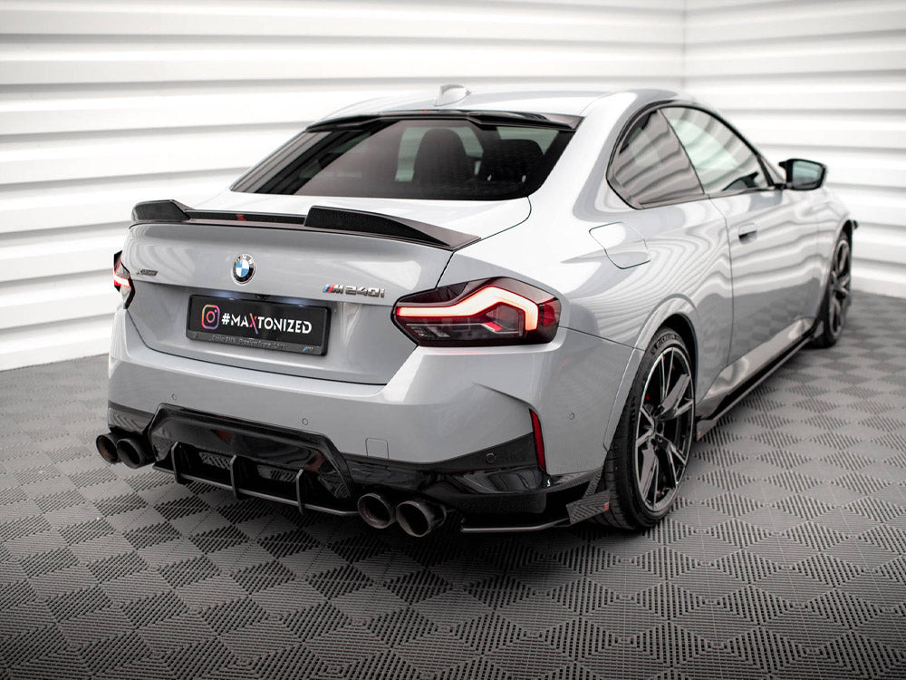 Maxton Design Street Pro Rear Side Splitters + Flaps BMW 2 Coupe M240i G42