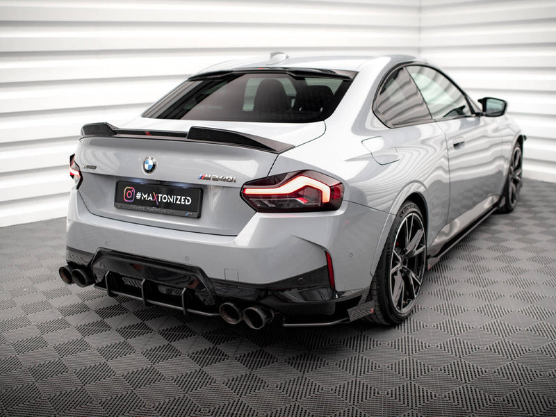 Maxton Design Street Pro Rear Side Splitters + Flaps BMW 2 Coupe M240i G42