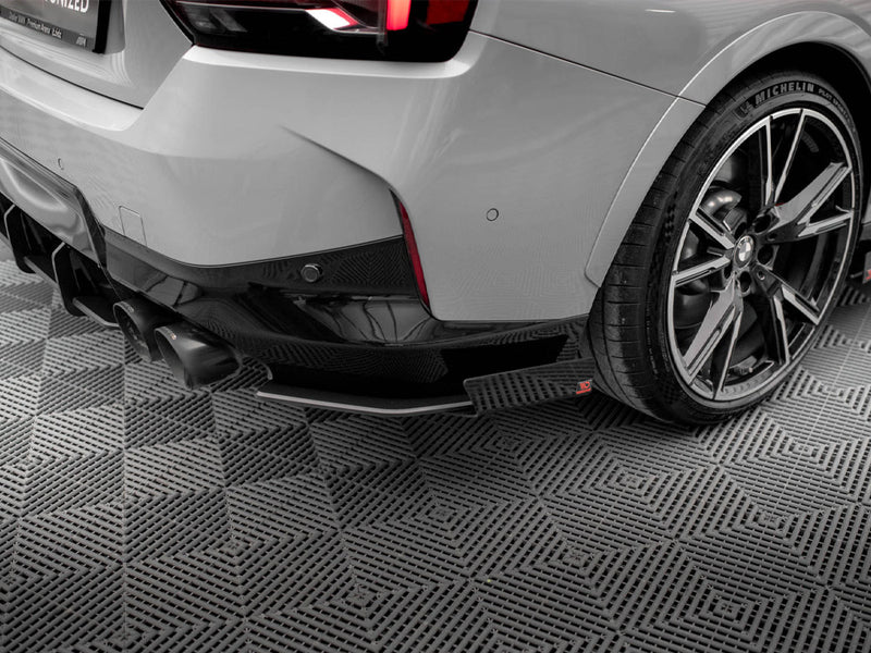 Maxton Design Street Pro Rear Side Splitters + Flaps BMW 2 Coupe M240i G42