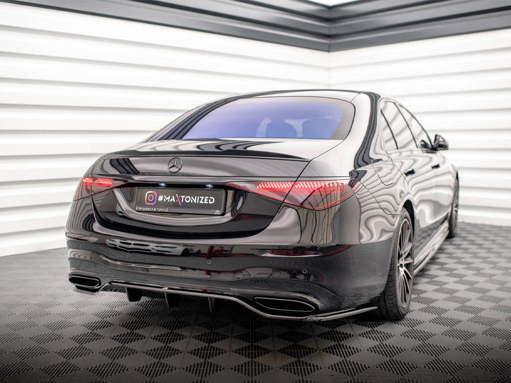 Maxton Design Rear Splitter (Vertical Bars) Mercedes S AMG-Line W223