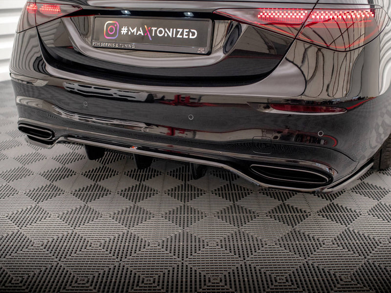 Maxton Design Rear Splitter (Vertical Bars) Mercedes S AMG-Line W223