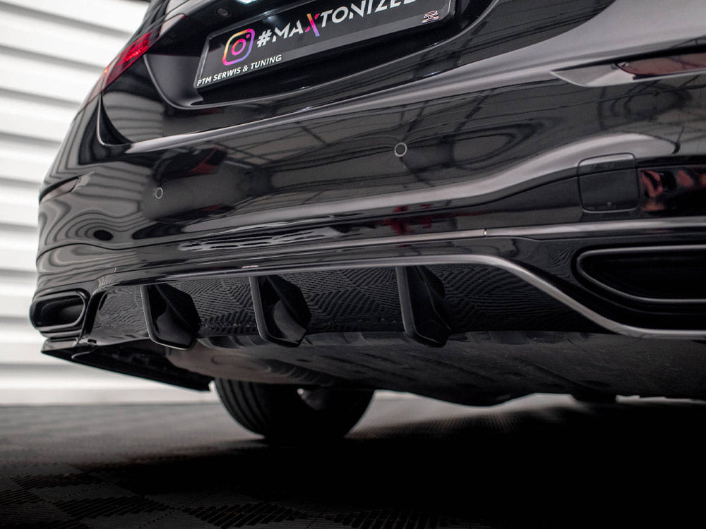 Maxton Design Rear Splitter (Vertical Bars) Mercedes S AMG-Line W223
