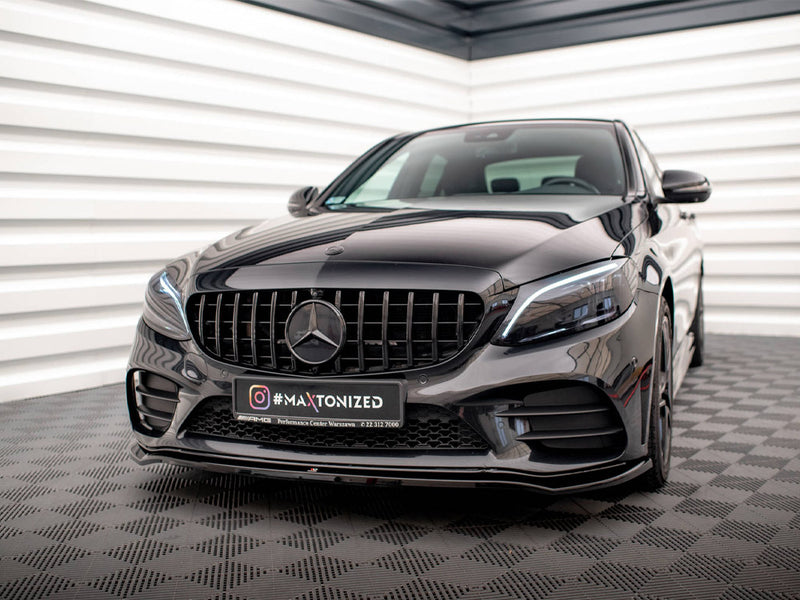 Maxton Design Front Splitter V.1 Mercedes-Benz C AMG Line Sedan / Coupe / Estate W205 / C205 / S205 Facelift
