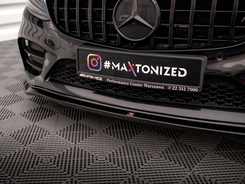 Maxton Design Front Splitter V.1 Mercedes-Benz C AMG Line Sedan / Coupe / Estate W205 / C205 / S205 Facelift