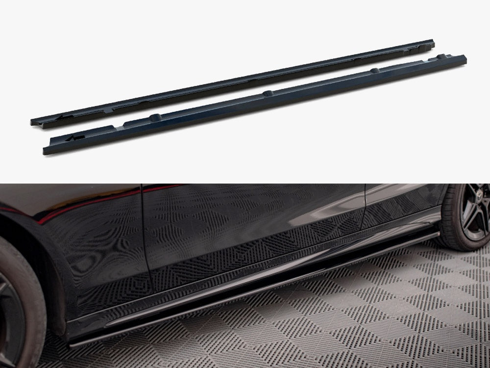 Maxton Design Side Skirts Diffusers Mercedes-Benz C43 / C AMG-Line Sedan / Estate W205 / S205 Facelift