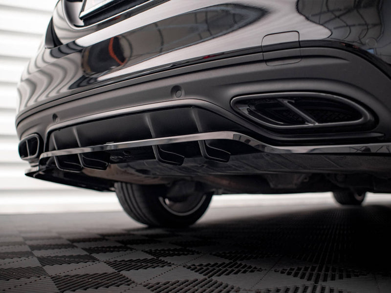Maxton Design Rear Splitter (Vertical Bars) Mercedes C AMG Line W205 Facelift