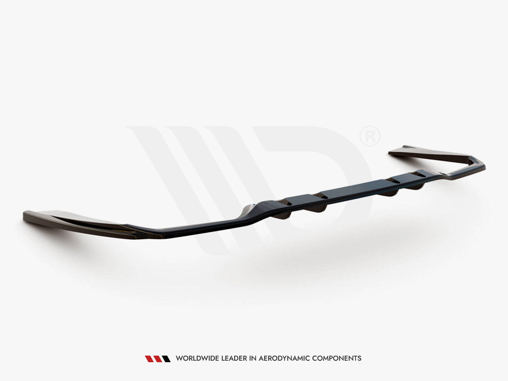 Maxton Design Rear Splitter (Vertical Bars) Mercedes-AMG C43 Sedan / Estate W205 / S205 Facelift