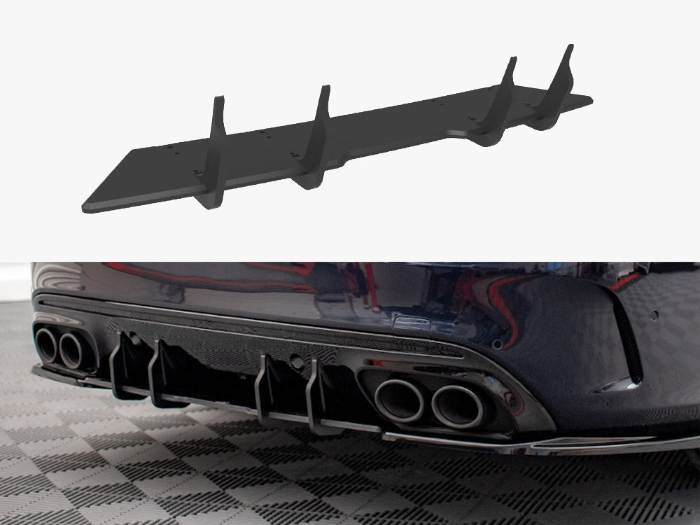 Maxton Design Street PRO Rear Diffuser Mercedes-AMG C43 Sedan / Estate W205 / S205 Facelift