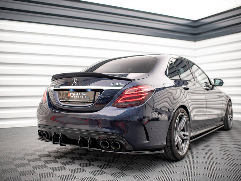 Maxton Design Street PRO Rear Diffuser Mercedes-AMG C43 Sedan / Estate W205 / S205 Facelift