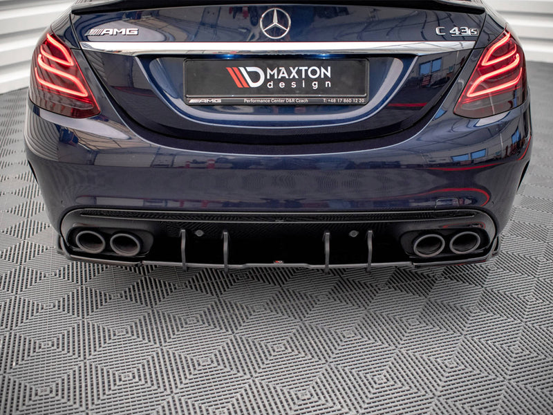 Maxton Design Street PRO Rear Diffuser Mercedes-AMG C43 Sedan / Estate W205 / S205 Facelift