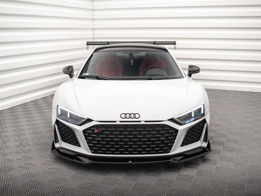 Maxton Design Front Splitter V.3 + Flaps Audi R8 Mk2 Facelift