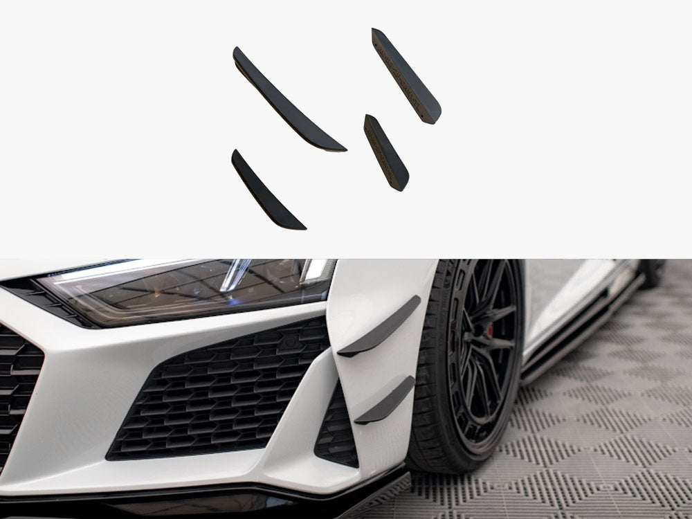 Maxton Design Front Bumper Wings (Canards) Audi R8 Mk2 Facelift